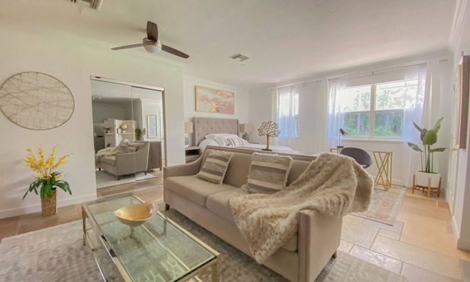 Naples Apartment | Private Paradise - Large, Peaceful Studio w Patio