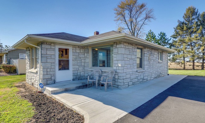 Tefft House | Private Patios & Sunset Views: Francesville Home