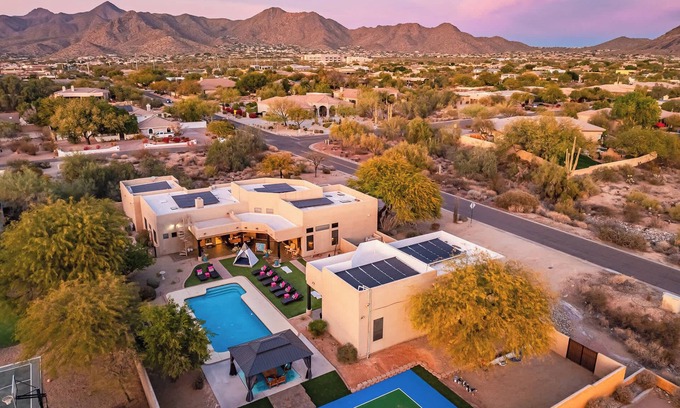 Central Scottsdale House | Private Pickleball Court Mountain Views Oasis