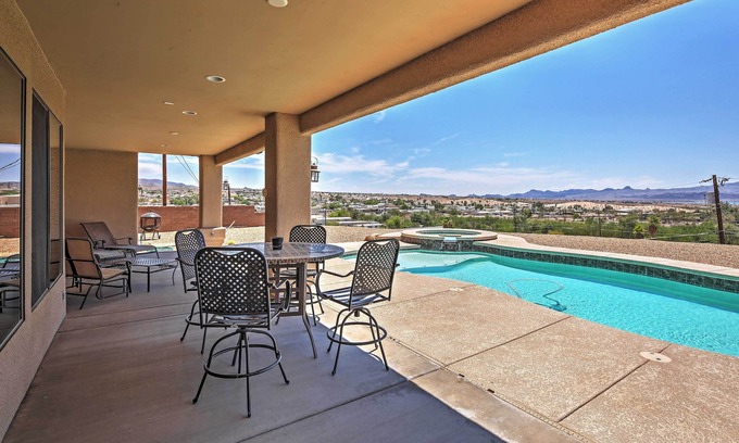 Desert Hills House | Private Pool: Mtn-View Lake Havasu City Retreat