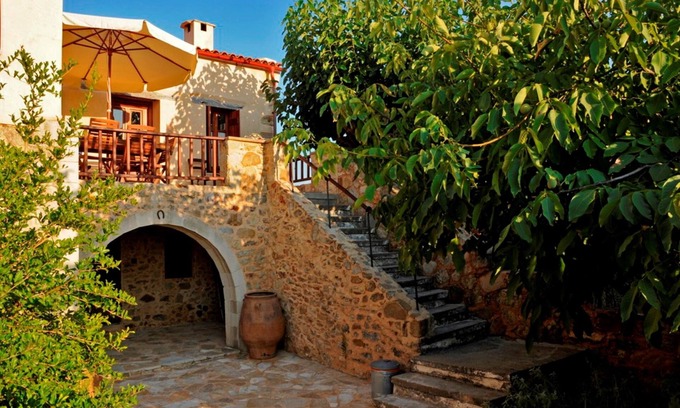 Xirokampi House | Private pool ★ Stone traditional villa ★ Sea View