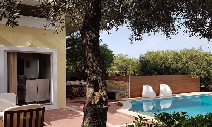Stalida Villa | Private Pool Villa, near a sandy beach