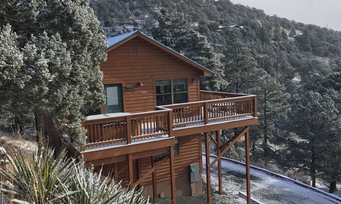 Ruidoso Cabin | Private Rental Cabin Secluded at 7400 Ft on Mountainside, Great View, Hot Tub