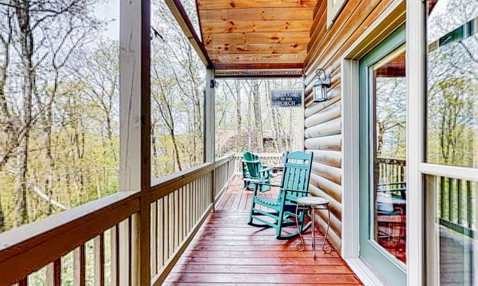 Banner Elk Cabin | Private retreat amongst the trees with a deck, firepit, grill, AC, and W/D