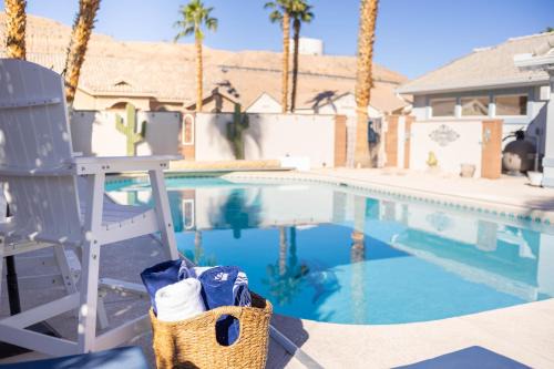 Mesquite House | Private Retreat with Bunkhouse Casita & Heated Pool & Epic Game Room