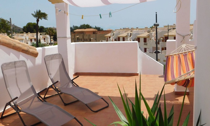 Portman Apartment | Private roof terrace, A/C, wifi, pool, garage, view, beach at walking distance