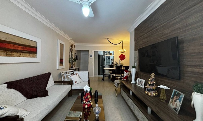 Itapema Apartment | Private room with air conditioning, TV, minibar. In a beautiful apartment, 250m from the beach. shared