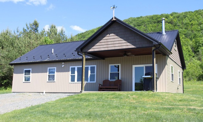 Beaver Dams House | Private, rural and cozy. Pavilion with gorgeous view.