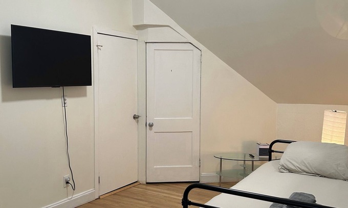West Roxbury Apartment | Private space on the third floor with full size bed, twin bed and private bath