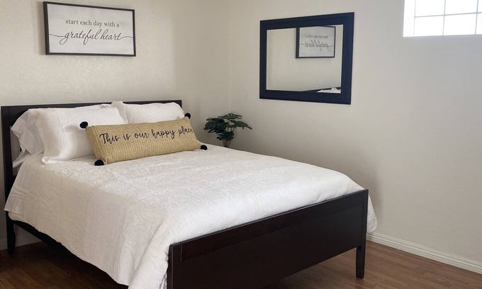 Tulare House | Private Studio with private entrance includes driveway parking space.
