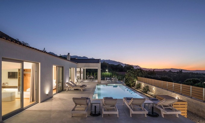 Champatha Villa | Private Villa White Harmony with Heated Pool for Holidays in Chania, Crete