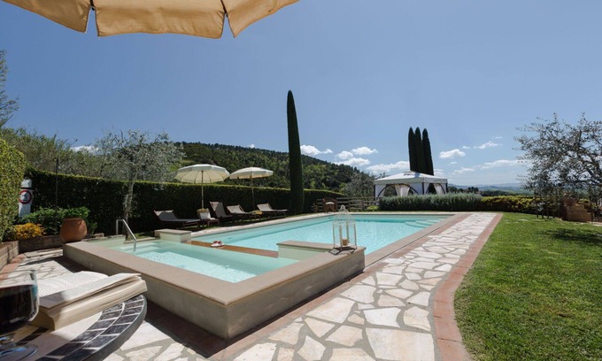 Montaione Villa | Private Villa with private pool, WIFI, A/C, TV, patio, panoramic view, close to San Gimignano