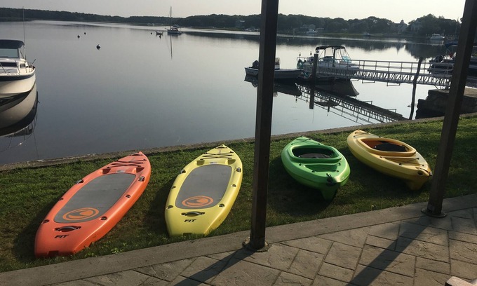 Seconsett Island House | Private Waterfront property Guest House, with private Beach, Dock and Hot Tub!