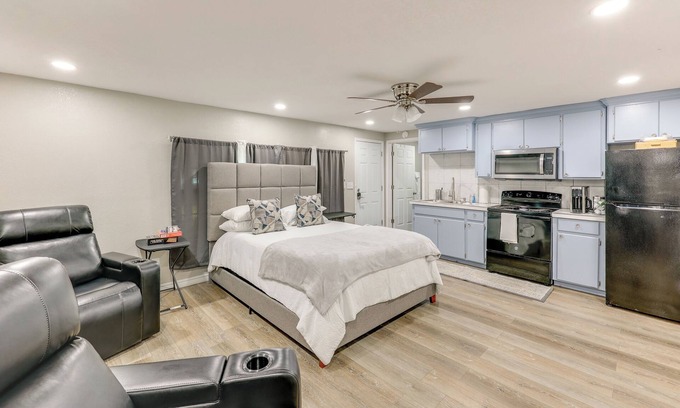 New Boston Apartment | Private Yard: Pet-Friendly Studio in New Boston!