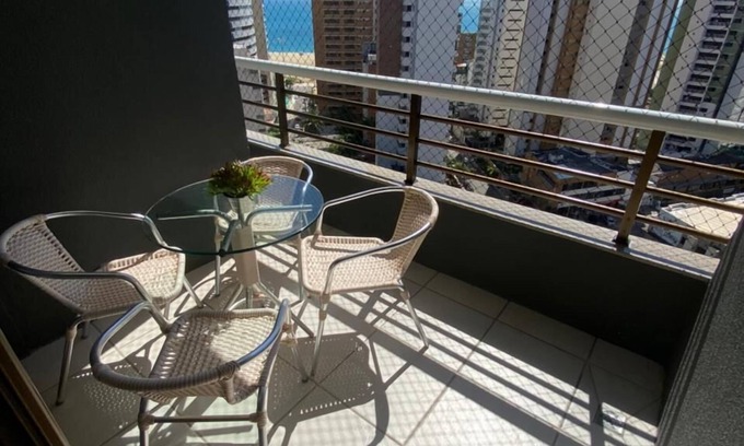 Meireles Apartment | PROMOTIONAL RATES - 3 double rooms, air conditioning, 7 people, sea view
