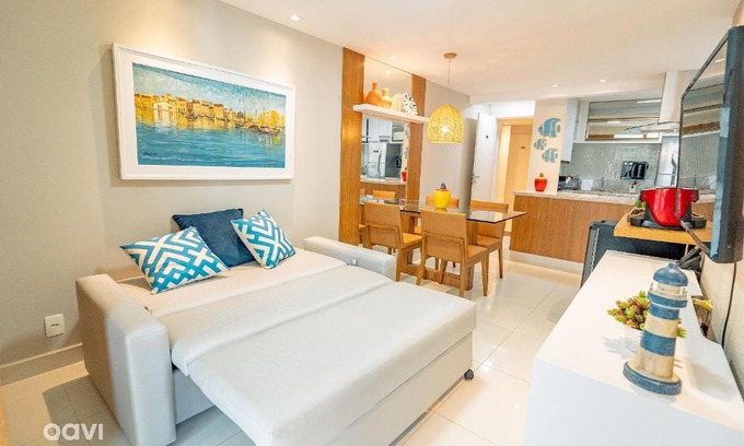 Cotovelo Apartment | Qavi - Flat Sofisticado Beira Mar Cotovelo #IMB325