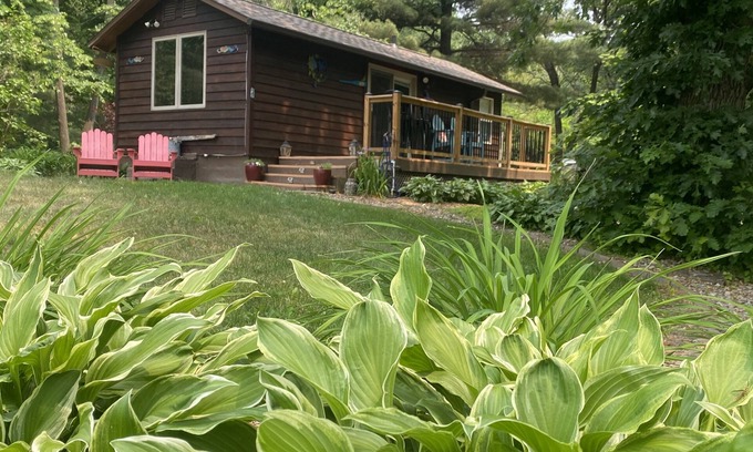 Hager City Cabin | Quaint seclusion, steps from the backwaters of the Mississippi.