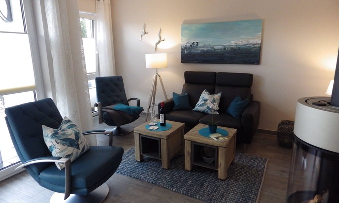 Heringsdorf Condo | Quartier am Fischerstrand - 150 m beach, free Wi-Fi, beach chair, sauna