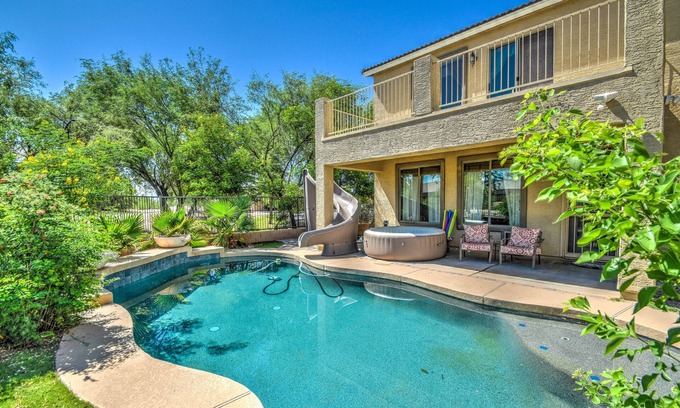 Villages At Queen Creek House | Queen Creek Family Retreat-private pool and waterslide