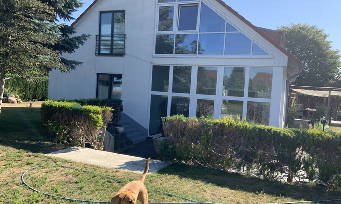 Buddenhagen Apartment | Quiet apartment with bright conservatory and again with pool!