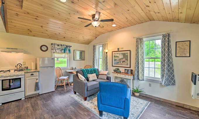 West Edmeston Cabin | Quiet Country Escape: Fire Pit, Fish On-Site!