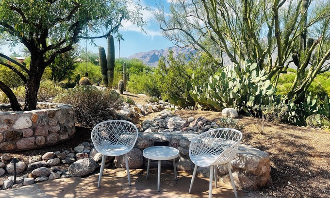 Flecha Caida Ranch Estates House | Quiet desert getaway with beautiful views and heated pool, pet-friendly