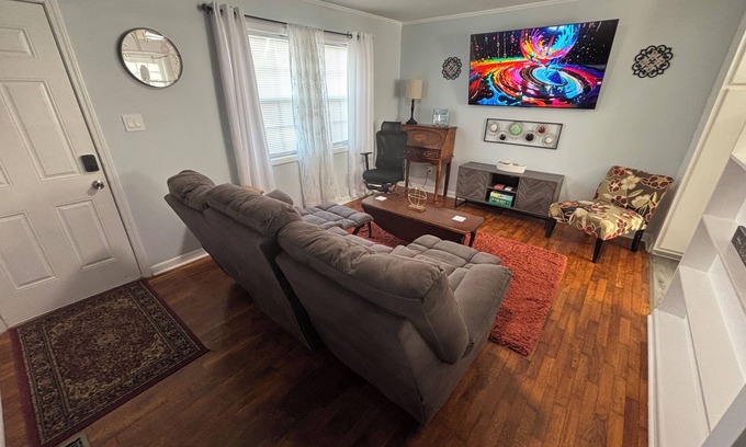 Lincolnton House | Quiet in Town Living with EV Charger, Spacious Vehicle Parking.