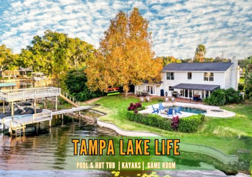 Carrollwood House | Quiet Lakefront, Pool, Game Room