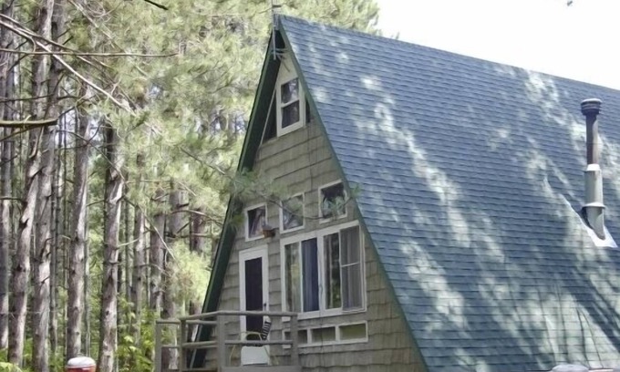 Mountain House | Quiet Pine Getaway, small lake behind, near ATV/Snowmobile trails