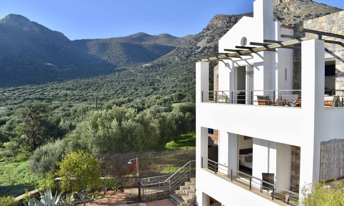 Elounda Villa | Quiet villa, 3 bed 2 bath, close to village, pool & garden, sea & mountain views