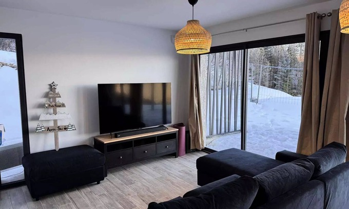 Risoul Apartment | Résidence Terrasse De Risoul - Magnifique chalet de standing neuf avec vue panoramique au départ du téléski