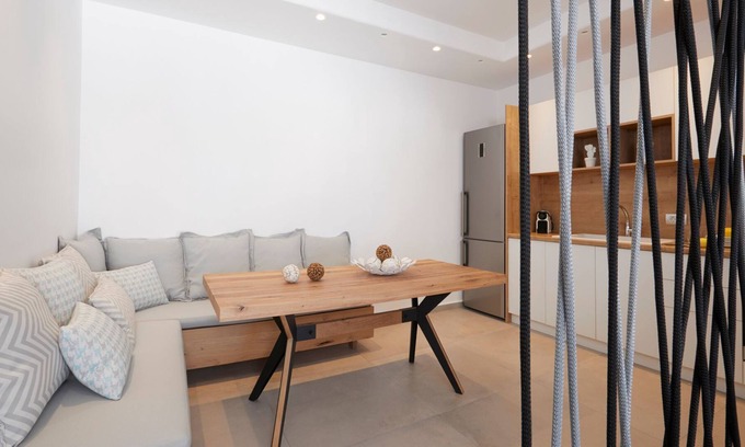 Exo Gialos Villa | R 1474 Aqua with Bottle of Wine upon Arrival, Garden View & Sea view.