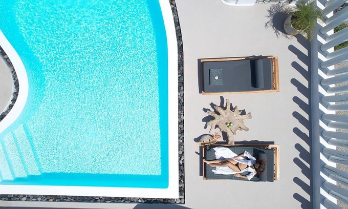 Exo Gialos Villa | R 1476 Cave Stone with Bottle of Wine upon Arrival, Garden View & Side Sea View.