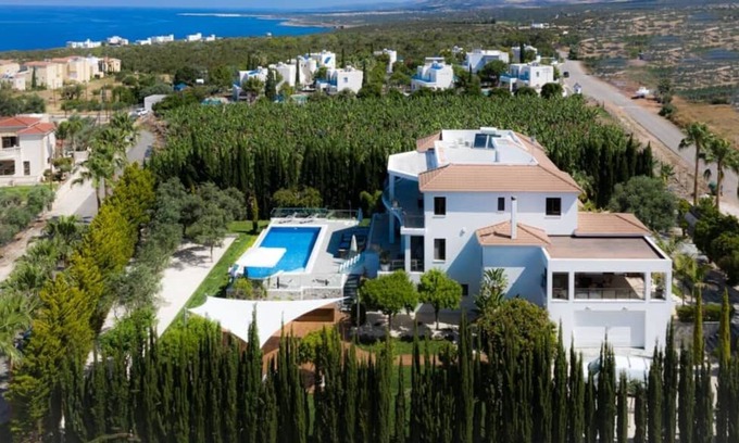 Paphos Villa | R 1489 Luxury Boutique Villa with Pool ,Own Bar , Sun Beds & Verneda.