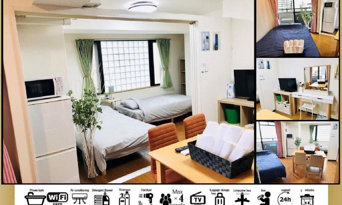 Shikitsuhigashi Apartment | Racine Namba - Vacation STAY 9688