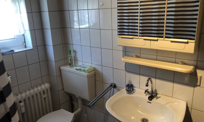 Ramstein-Miesenbach House | Ramstein Room with private bathroom, shared kitchen and living room/balcony