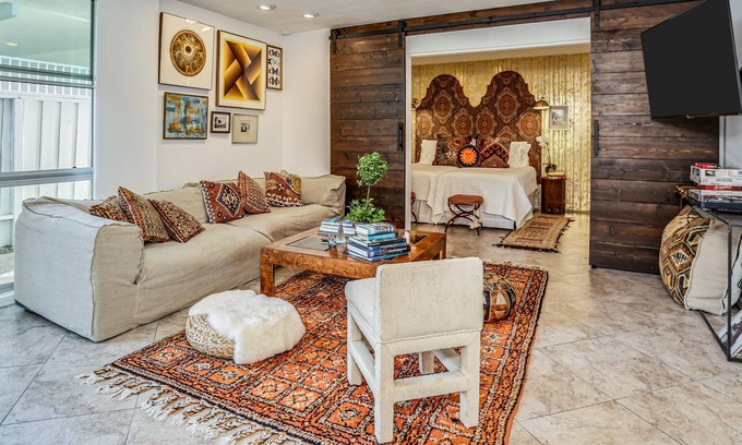 Magnesia Falls Cove Condo | Rancho Mirage Mid century A-frame bungalow 2 bedroom 2 bath. Mountain views.