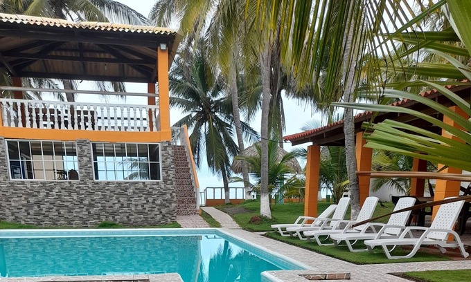 Barra de Santiago Cottage | Rancho Miramar in front of the beach in Barra de Santiago