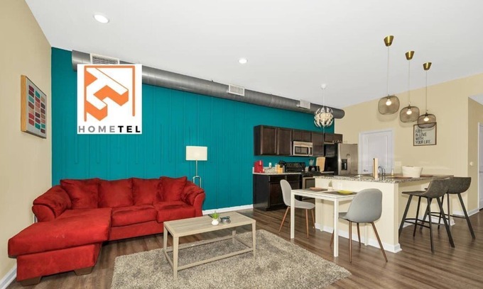 Fall Creek Place Apartment | Rare 2 bdrm 2.5 bath Dtown Apt Free Garage Gym