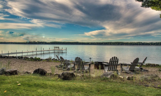 Crosslake House | Rare Beach Front Property on Lower Whitefish