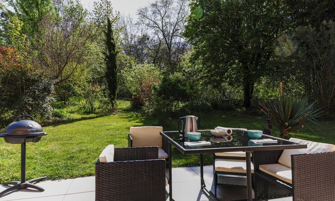 Saint-Jorioz Apartment | Rare, Cozy "loft type" studio with terrace and garden in the heart of St Jorioz.