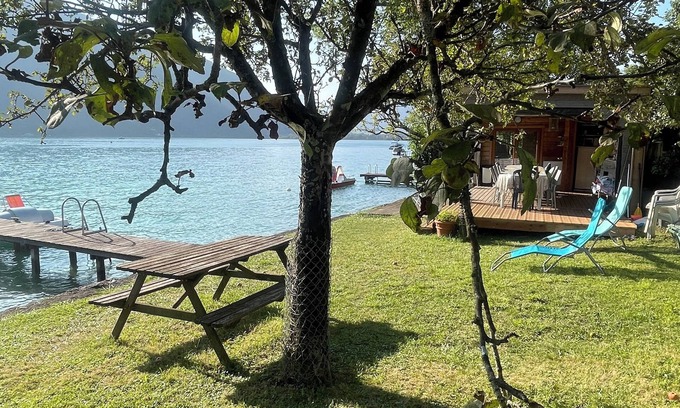 Angon House | Rare lakefront property for rent with private beach