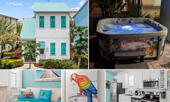 West Kissimmee House | Rare Margaritaville 2BD Hot Tub Model Cottage "Some Beach House" near Disney