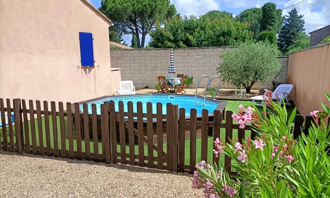 Cheval-Blanc House | Recent bright, air-conditioned house with pool near Luberon