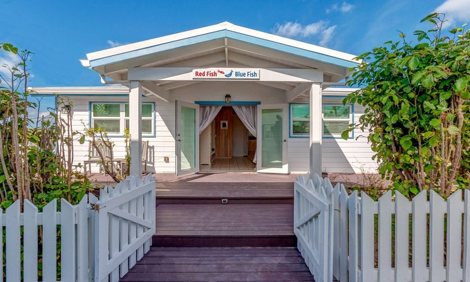 Hope Town House | Red Fish Location, Location, Location! In the heart of Hope Town with a dock!