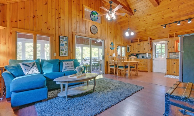 Naples House | Red House w/Access to Sebago Cove