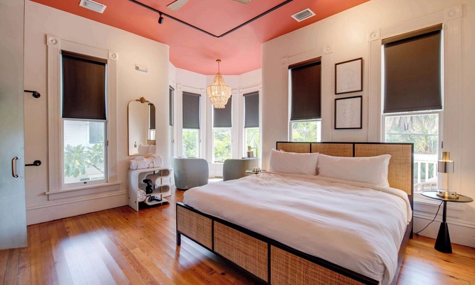 Historic Seaport Apartment | Red Room at the Grand Maloney