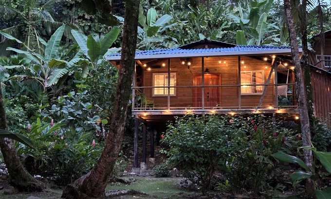 Isla Bastimentos Cabin | REEF HOUSE: Waterfront, Caribbean Paradise Jungle Cabin in Bastimentos w/AC