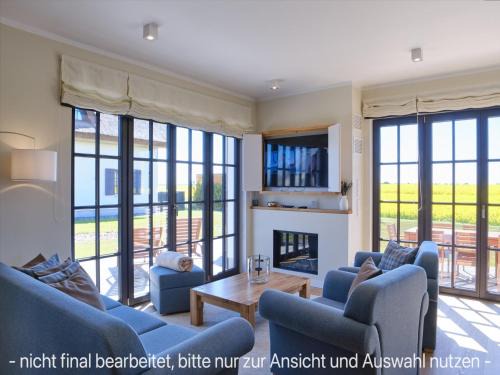 Dranske House | Reetland am Meer - LuxusPlus Reetdachvilla mit 4 Schlafzimmern und Kamin G10