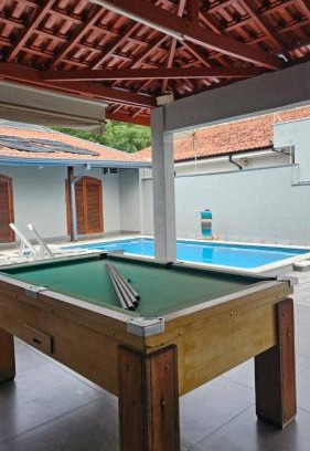 Santa Barbara d'Oeste House | Refúgio com Piscina, Bilhar e Ar Condicionado em Santa Bárbara d'Oeste